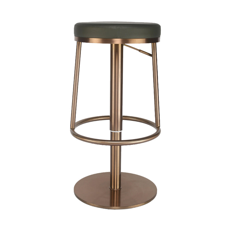 Glam Style Bar Stool Leather Backless Counter Stool for Bristol