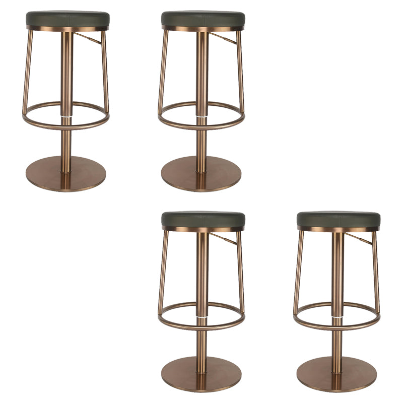 Glam Style Bar Stool Leather Backless Counter Stool for Bristol
