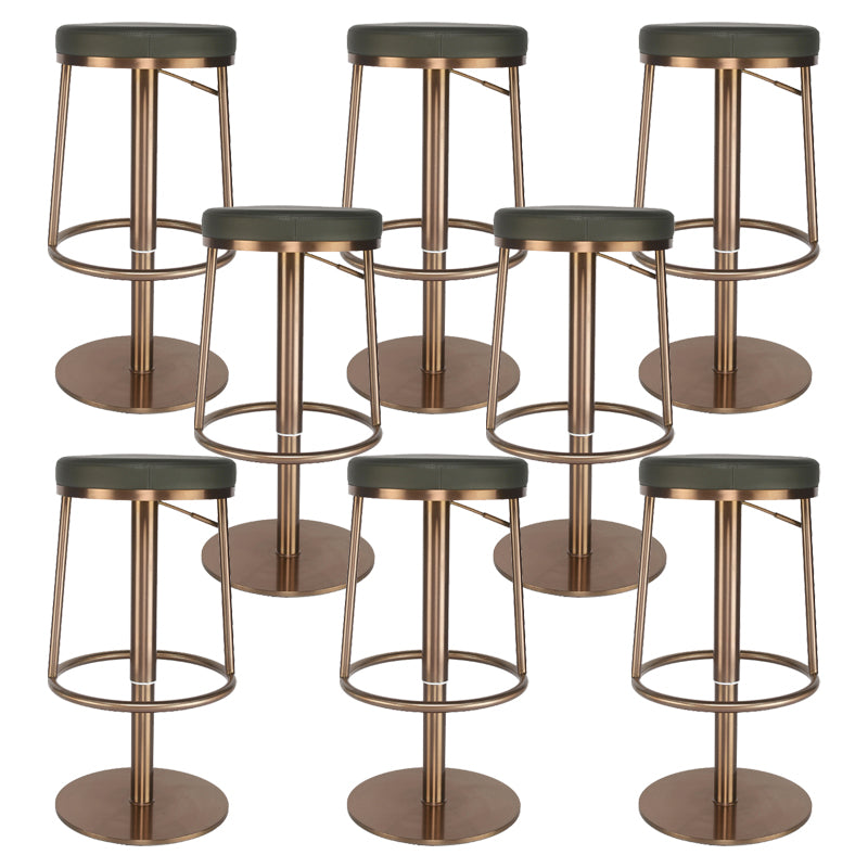 Glam Style Bar Stool Leather Backless Counter Stool for Bristol