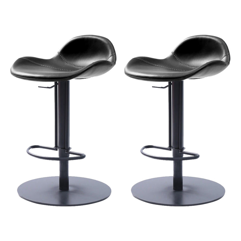 Leather Bar Stool Adjustable Backrest Swivel Counter Stool for Bristol