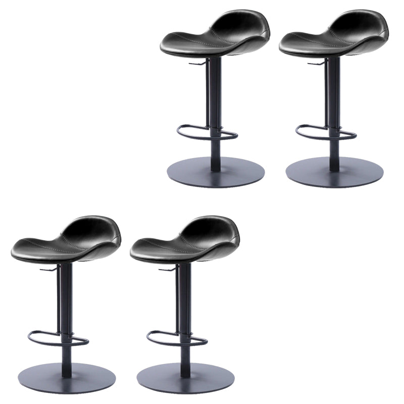 Leather Bar Stool Adjustable Backrest Swivel Counter Stool for Bristol