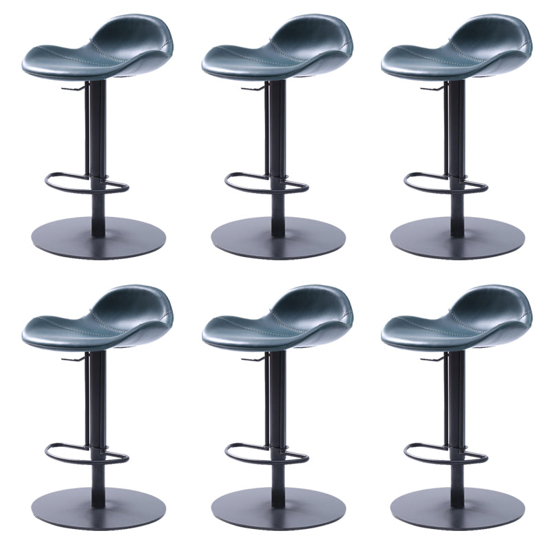 Leather Bar Stool Adjustable Backrest Swivel Counter Stool for Bristol