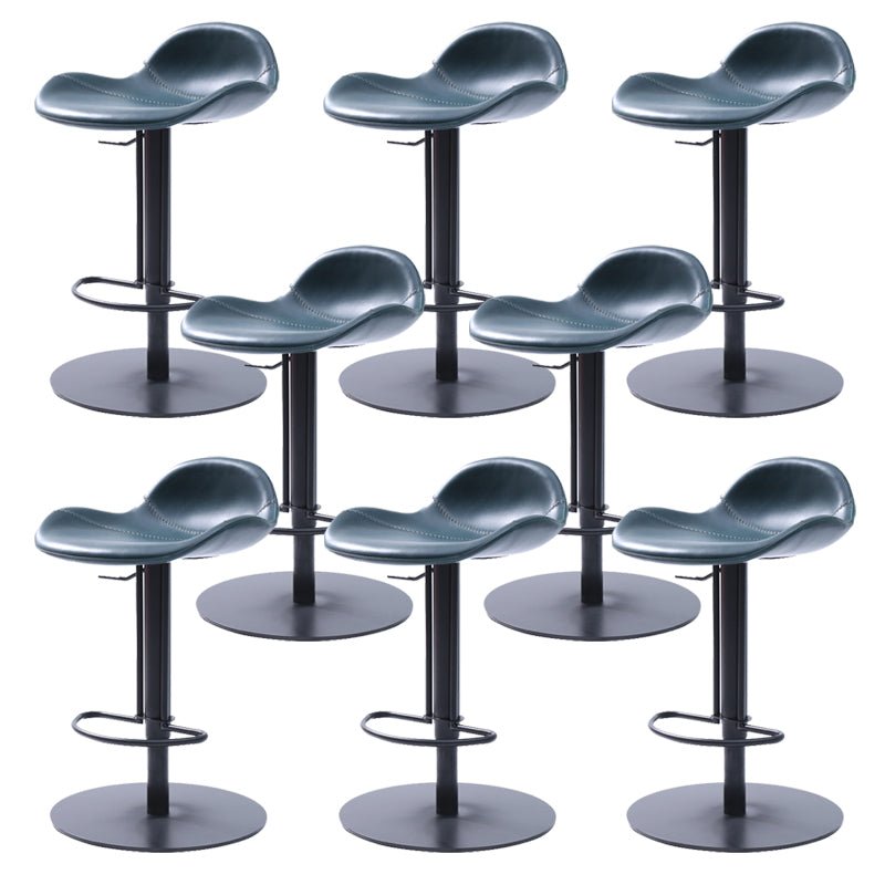 Leather Bar Stool Adjustable Backrest Swivel Counter Stool for Bristol