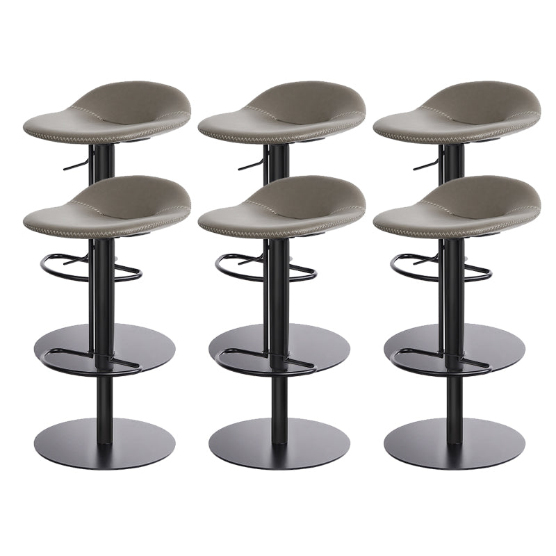 Leather Bar Stool Backless Counter Stool for Bristol with Swivel