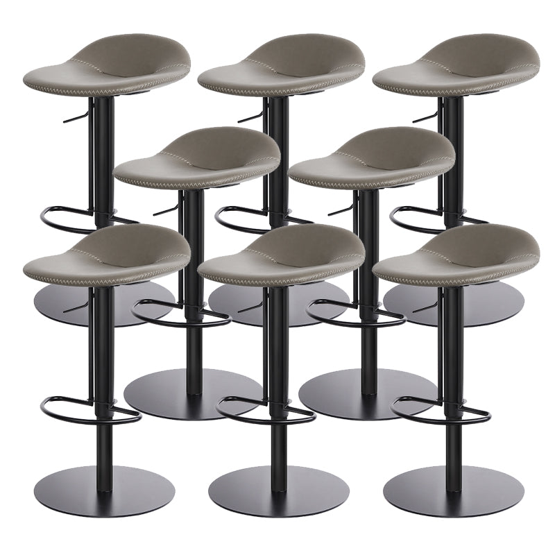 Leather Bar Stool Backless Counter Stool for Bristol with Swivel