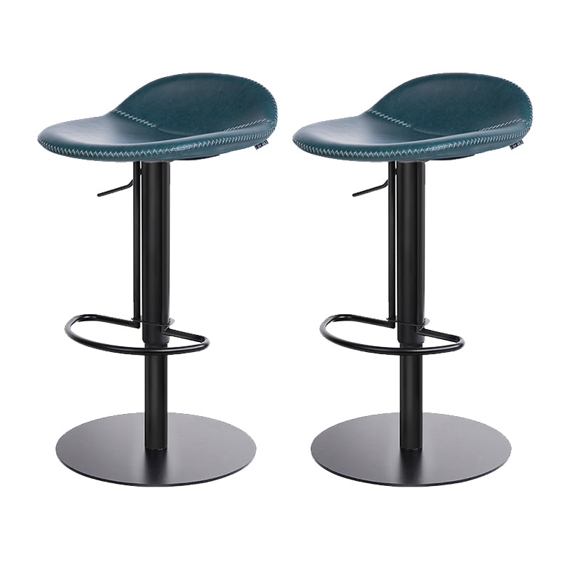 Leather Bar Stool Backless Counter Stool for Bristol with Swivel