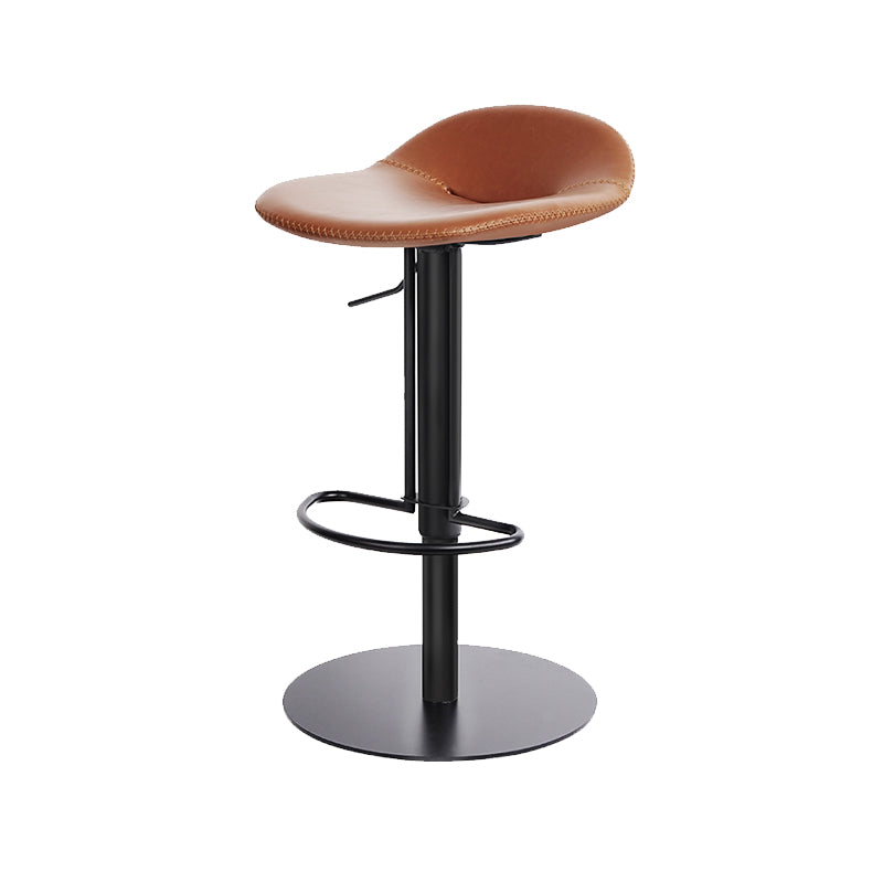 Leather Bar Stool Backless Counter Stool for Bristol with Swivel