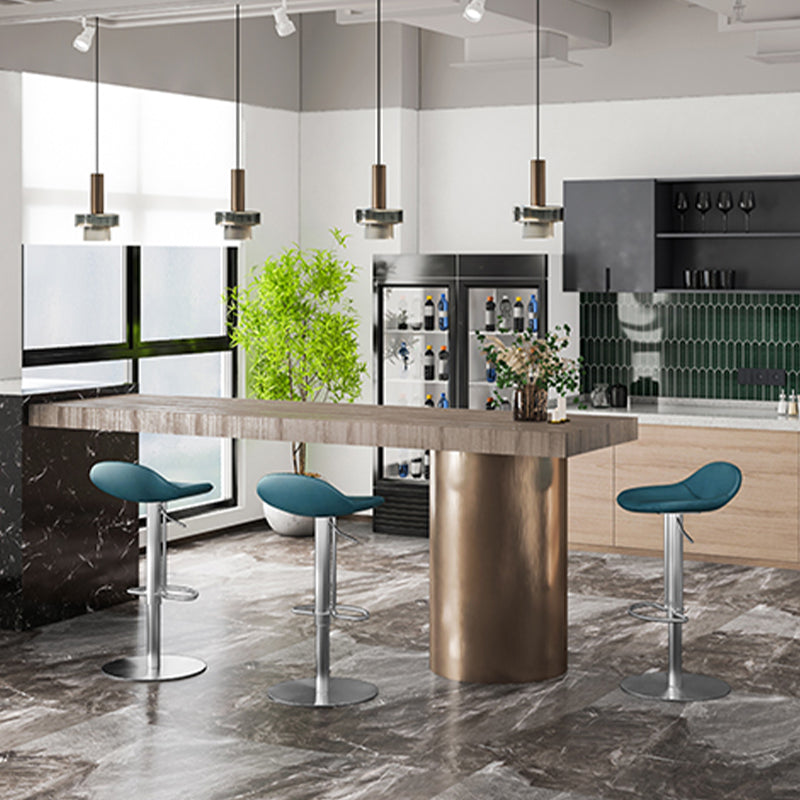 Leather Bar Stool Backless Counter Stool for Bristol with Swivel