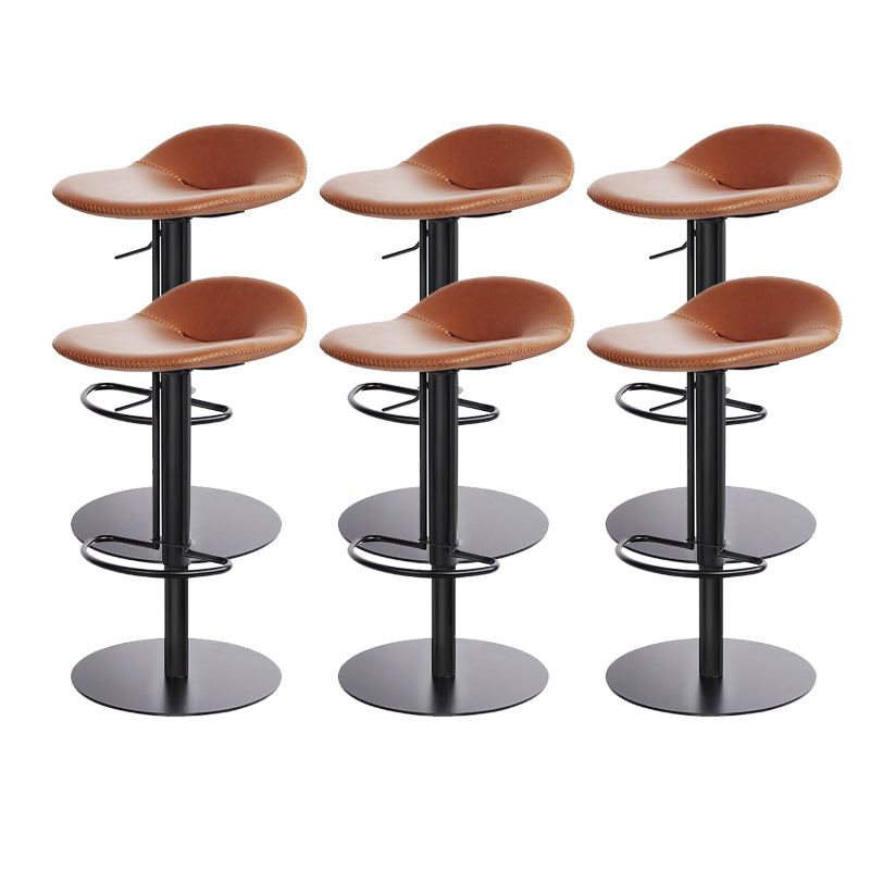Leather Bar Stool Backless Counter Stool for Bristol with Swivel