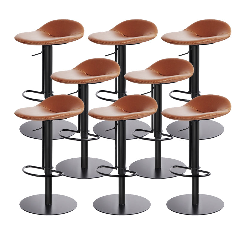 Leather Bar Stool Backless Counter Stool for Bristol with Swivel