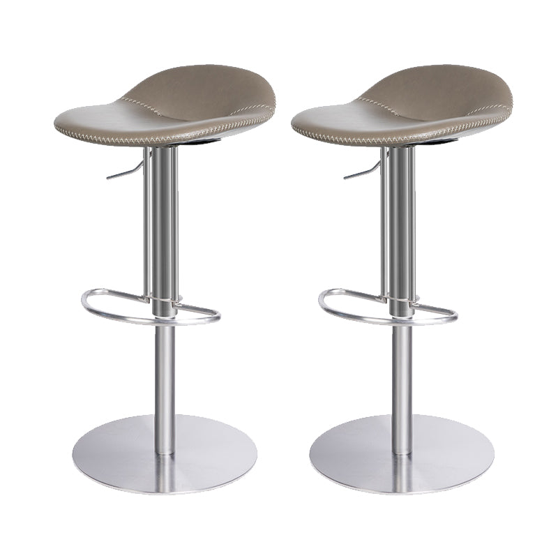 Leather Bar Stool Backless Counter Stool for Bristol with Swivel
