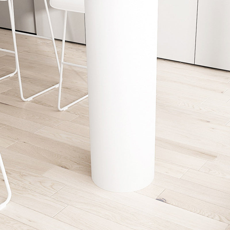 Sintered Stone Bistro Bar Table Double Pedestal Bar Table for Kitchen