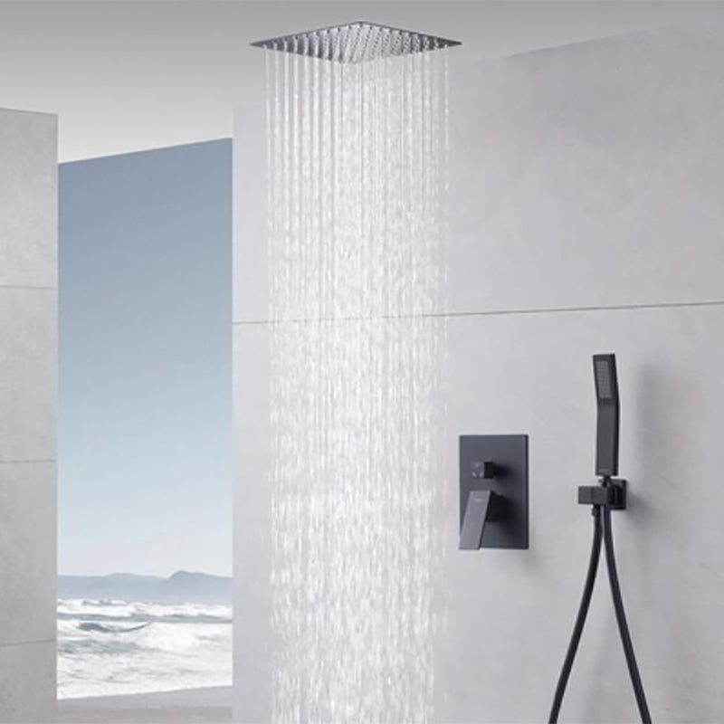 Shower Trim Square Massage Jet Rain Wall Mounted Shower System
