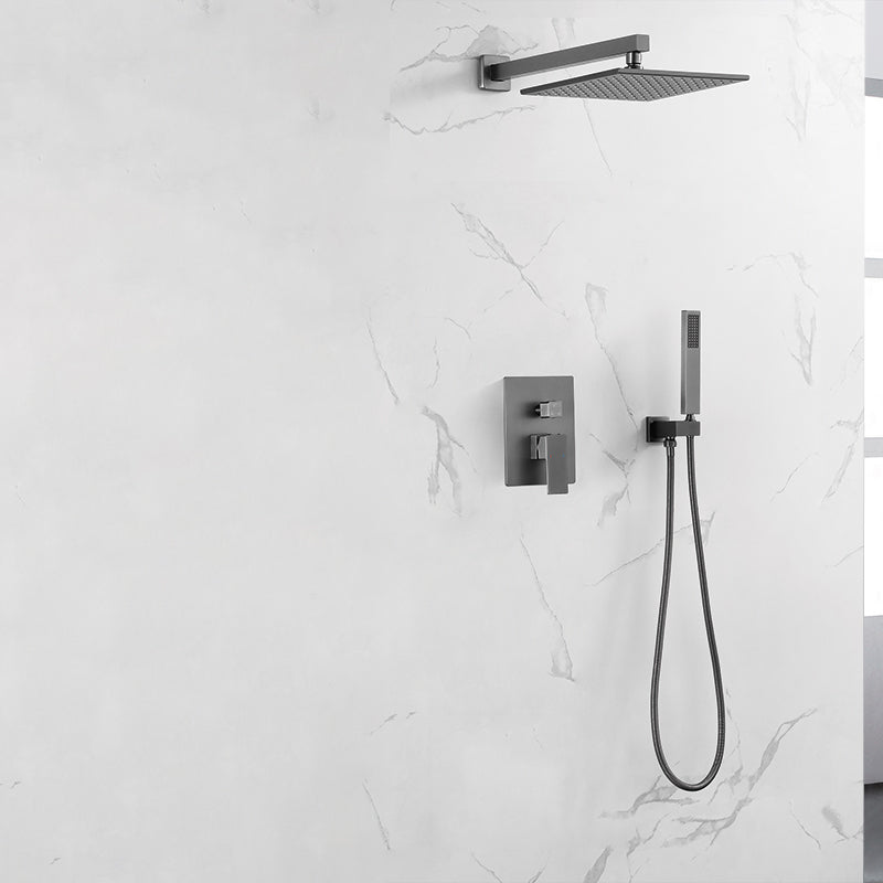 Shower Trim Square Massage Jet Rain Wall Mounted Shower System