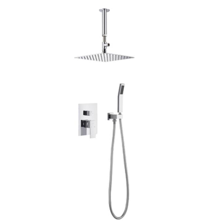 Shower Trim Square Massage Jet Rain Wall Mounted Shower System