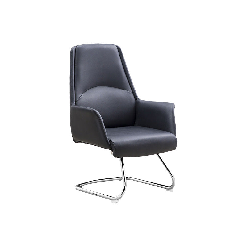 Modern Leather Managers Chair Adjustable Lumbar Support Executive Chair for Office