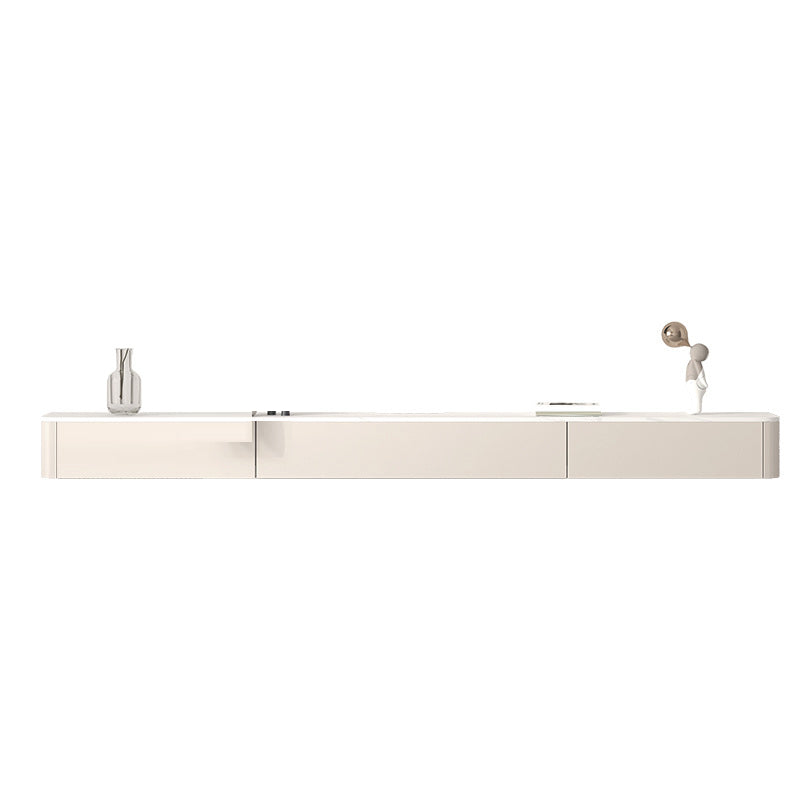 Floating TV Stand Console Enclosed Storage TV Media Console with Drawers