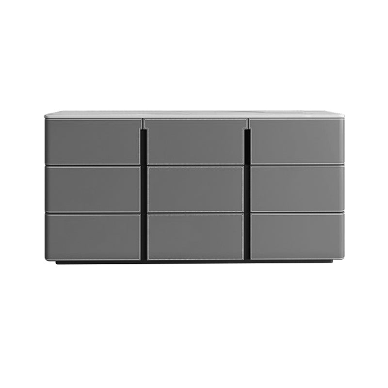 15.6-inch Width Contemporary Storage Chest Stone Dresser with 6/9 Drawers