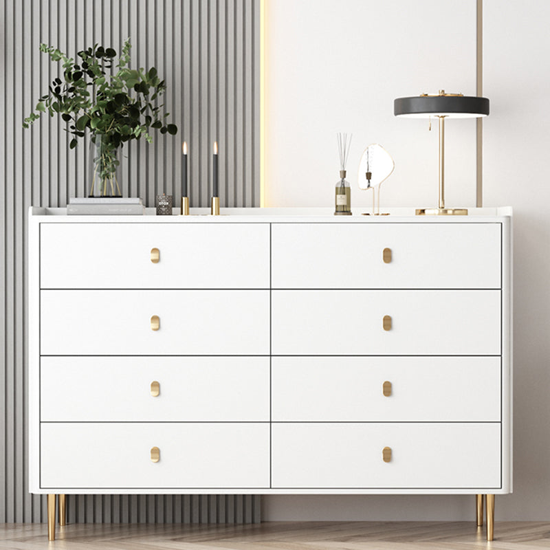 15.6-inch W Storage Chest Classic Glam Stone Storage Chest Dresser