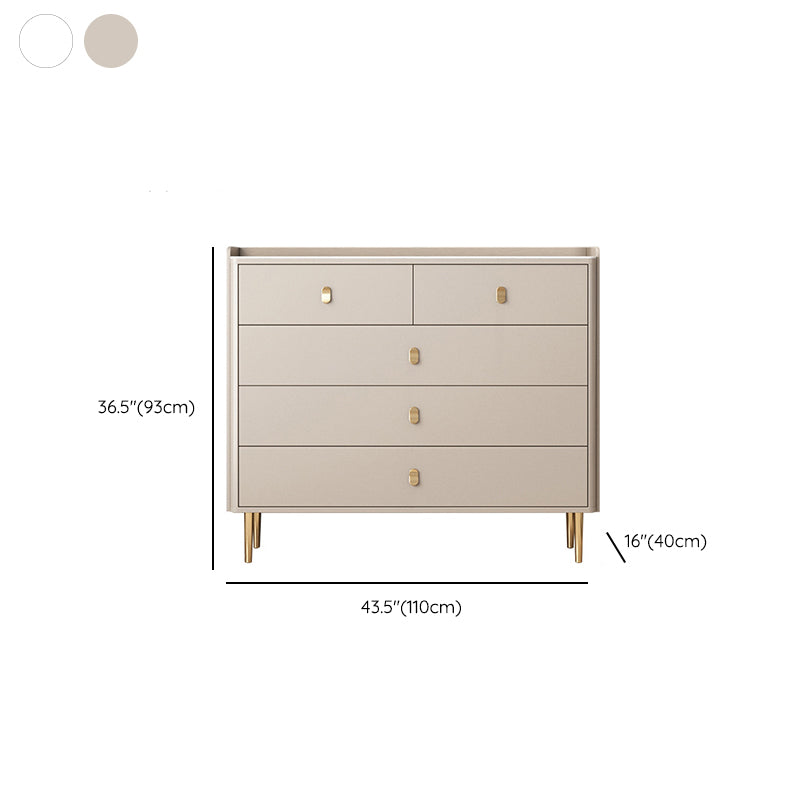 15.6-inch W Storage Chest Classic Glam Stone Storage Chest Dresser