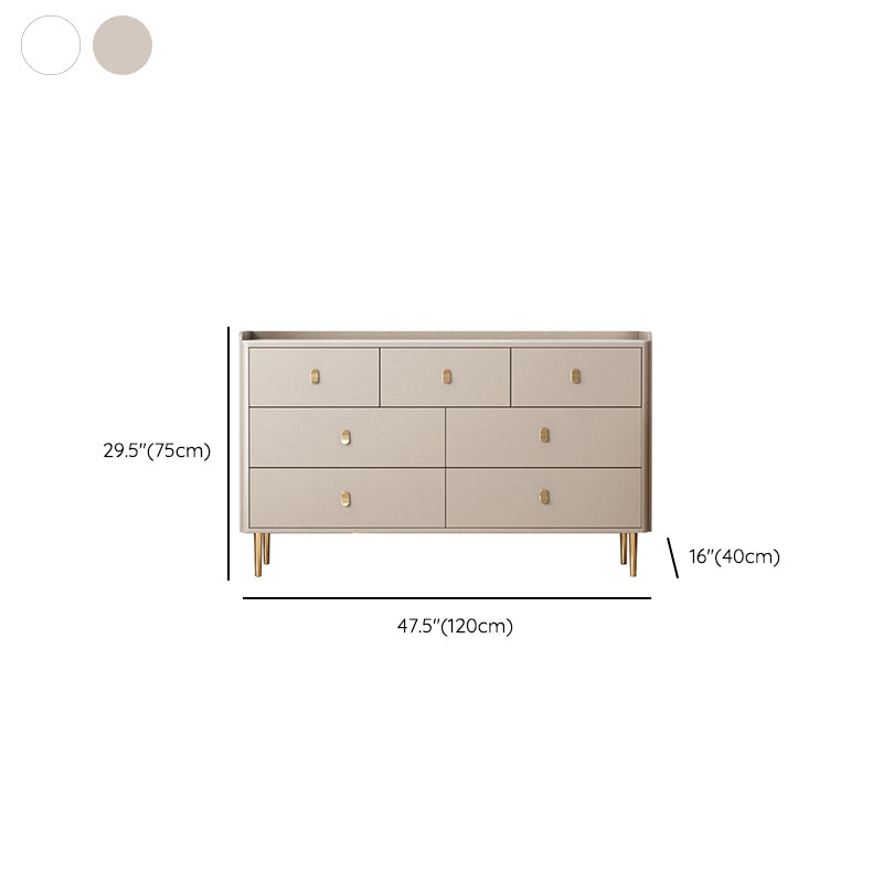 15.6-inch W Storage Chest Classic Glam Stone Storage Chest Dresser