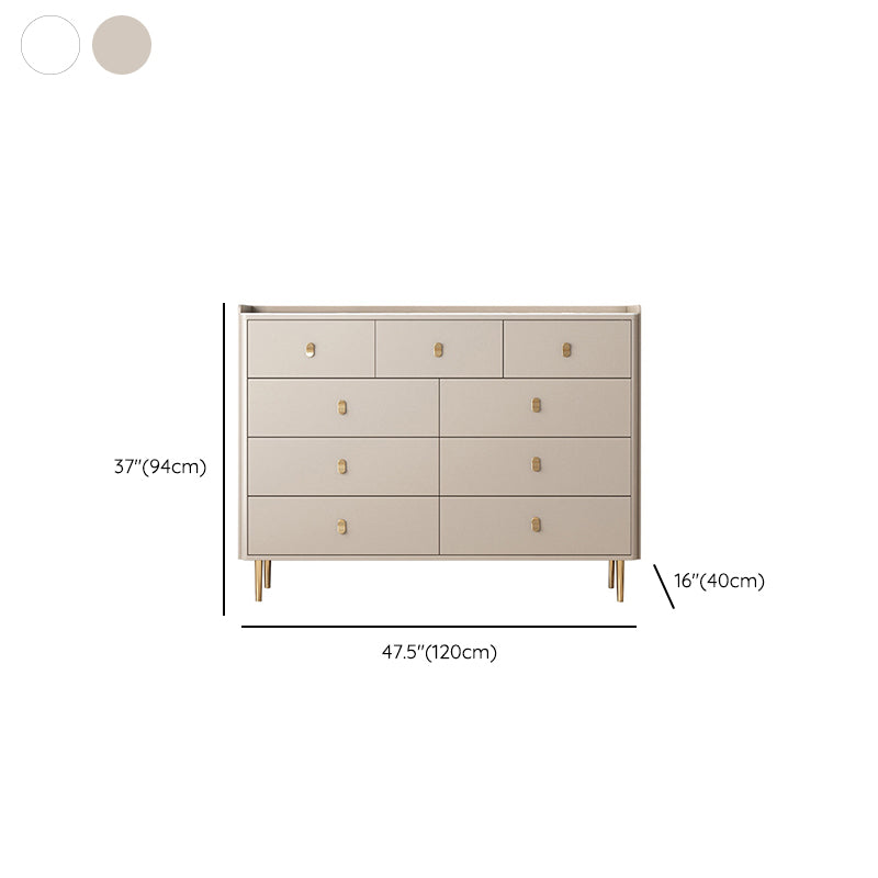 15.6-inch W Storage Chest Classic Glam Stone Storage Chest Dresser