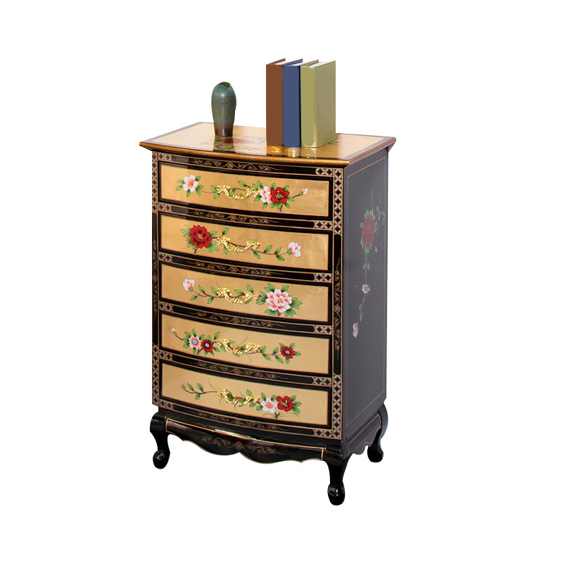Coastal Storage Chest Dresser Solid Wood Dresser for Bedroom