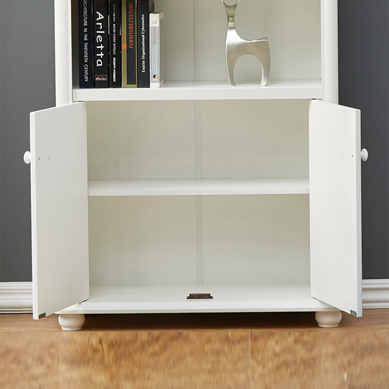 Closed Back Standard Bookshelf Engineered Wood Modern Bookcase