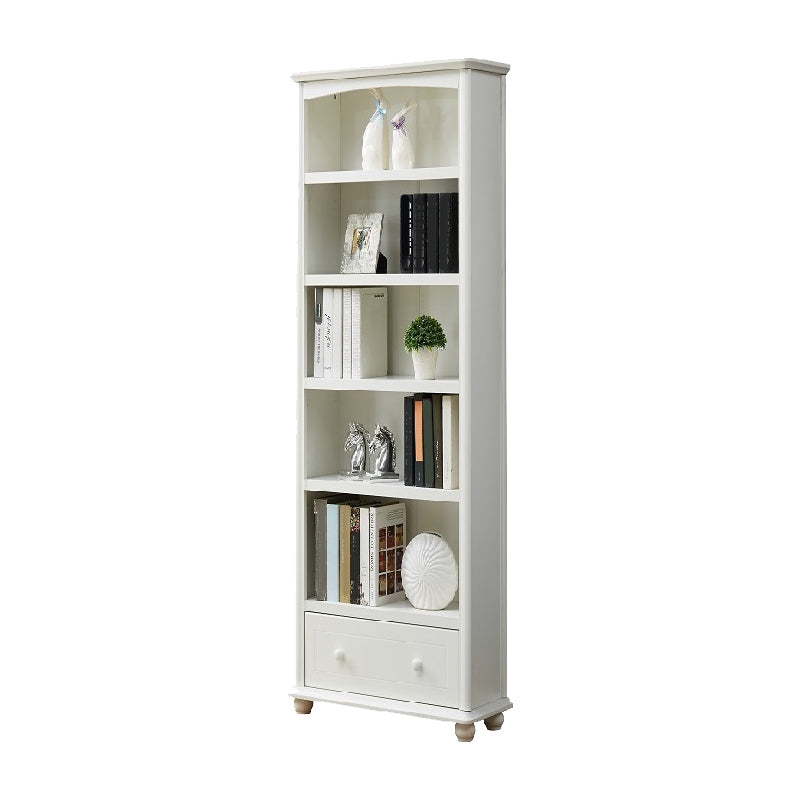 Closed Back Standard Bookshelf Engineered Wood Modern Bookcase