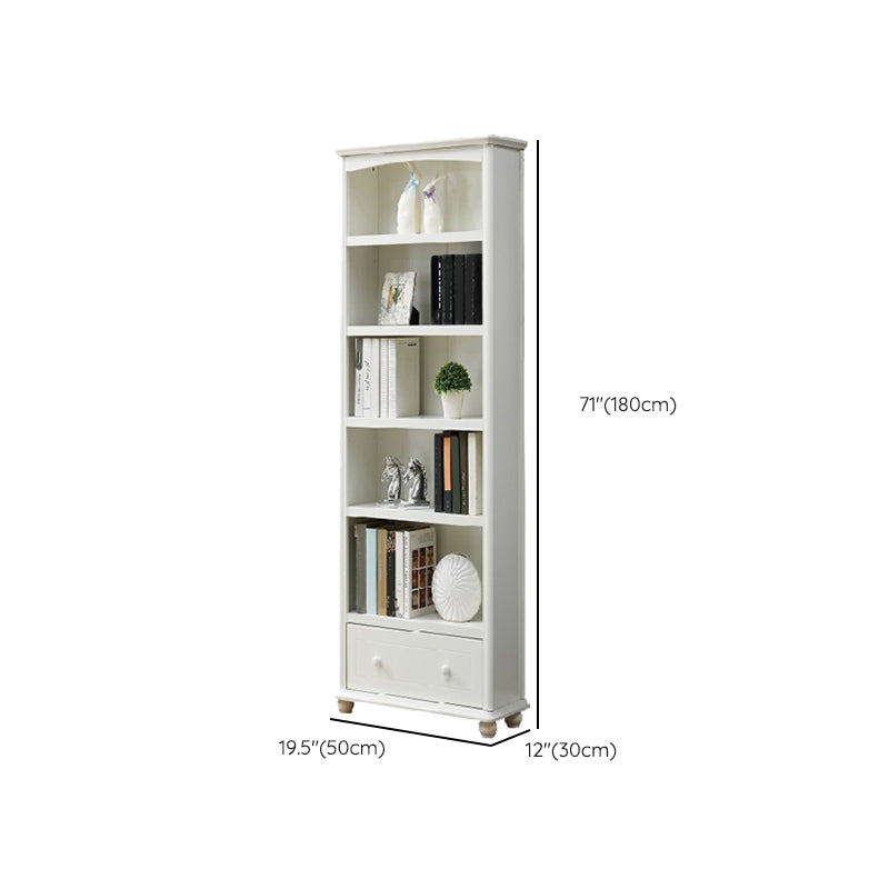 Closed Back Standard Bookshelf Engineered Wood Modern Bookcase