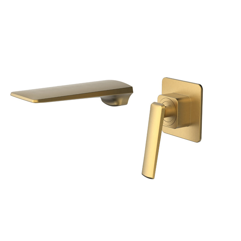 Glam Style Faucet Wall Mounted Bathroom Faucet with Single Lever Handle