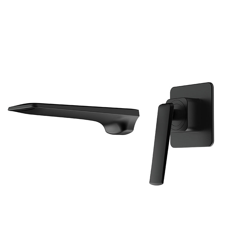 Glam Style Faucet Wall Mounted Bathroom Faucet with Single Lever Handle