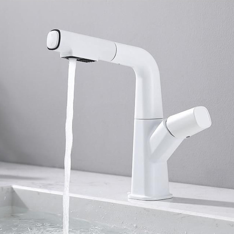Vessel Sink Faucet Pull-out Bathroom Faucet with Single Knob Handle