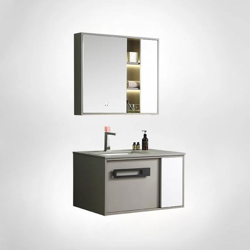 Gorgeous Vanity Sink Wooden Wall-Mounted Standard Vanity Cabinet with Mirror Cabinet