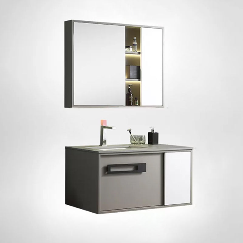 Gorgeous Vanity Sink Wooden Wall-Mounted Standard Vanity Cabinet with Mirror Cabinet