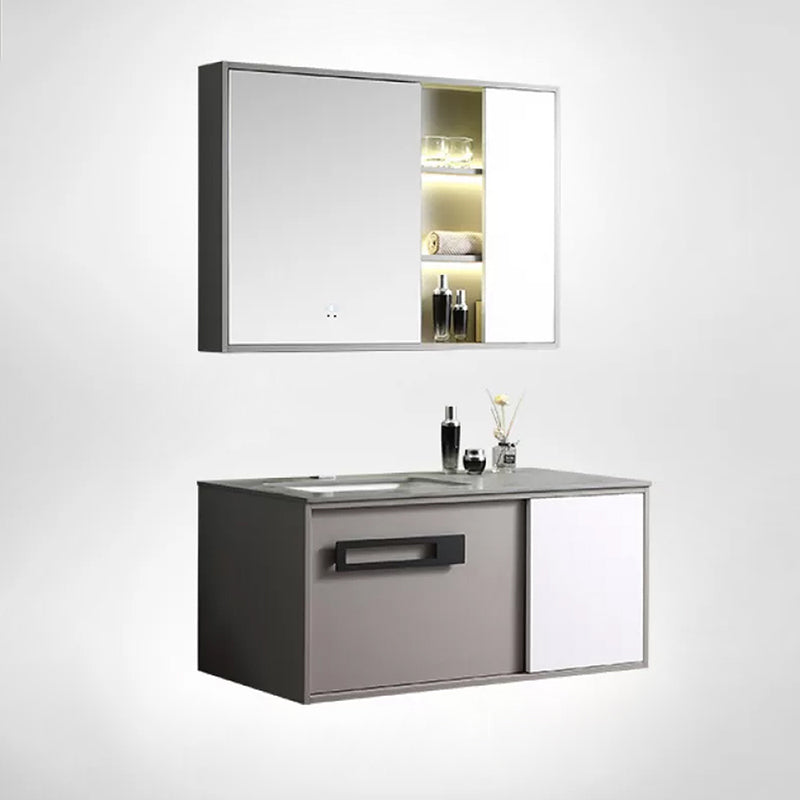 Gorgeous Vanity Sink Wooden Wall-Mounted Standard Vanity Cabinet with Mirror Cabinet