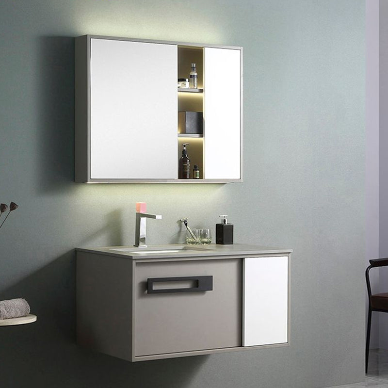 Gorgeous Vanity Sink Wooden Wall-Mounted Standard Vanity Cabinet with Mirror Cabinet