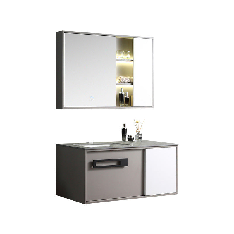 Gorgeous Vanity Sink Wooden Wall-Mounted Standard Vanity Cabinet with Mirror Cabinet