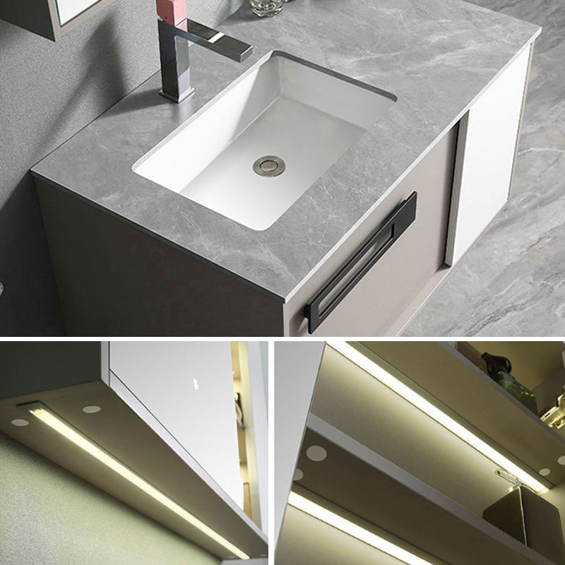 Gorgeous Vanity Sink Wooden Wall-Mounted Standard Vanity Cabinet with Mirror Cabinet