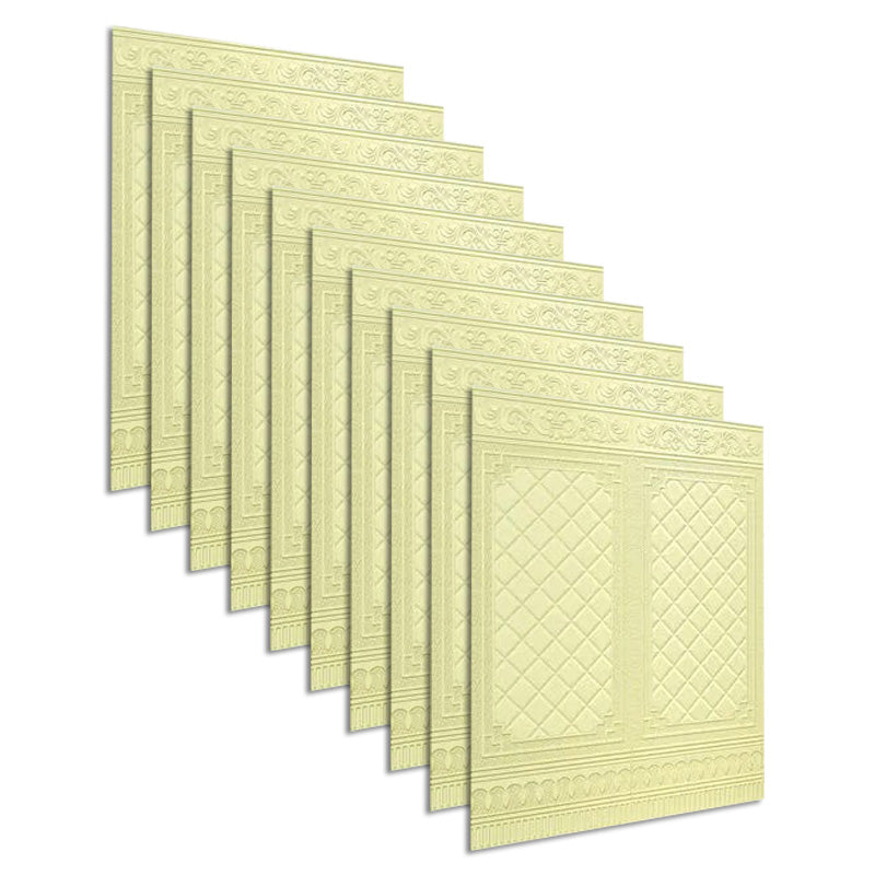 Contemporary Wall Plank 3D Print Bathroom Living Room Wall Panels Set of 10