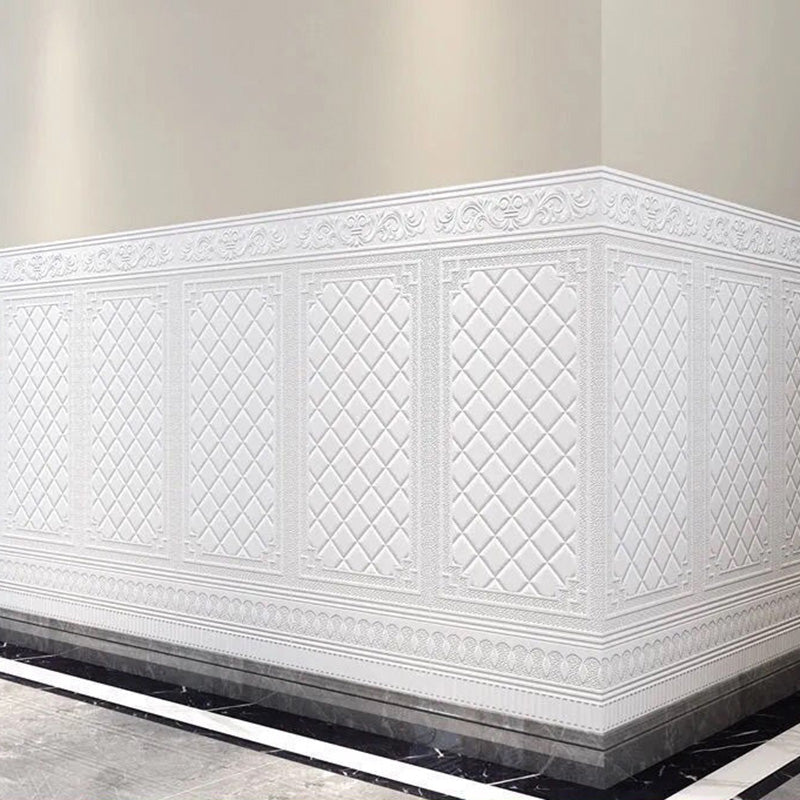 Contemporary Wall Plank 3D Print Bathroom Living Room Wall Panels Set of 10