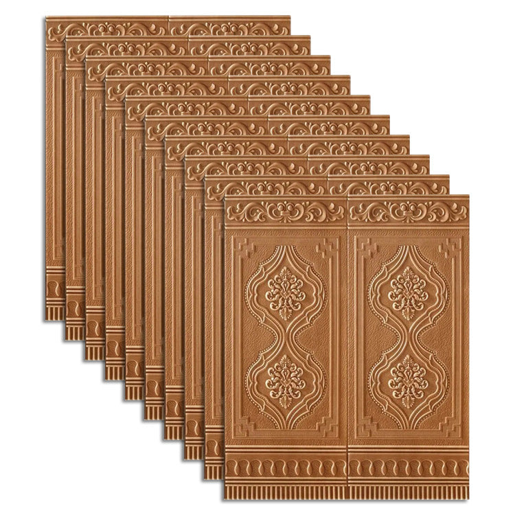 Contemporary Wall Plank 3D Print Bathroom Living Room Wall Panels Set of 10