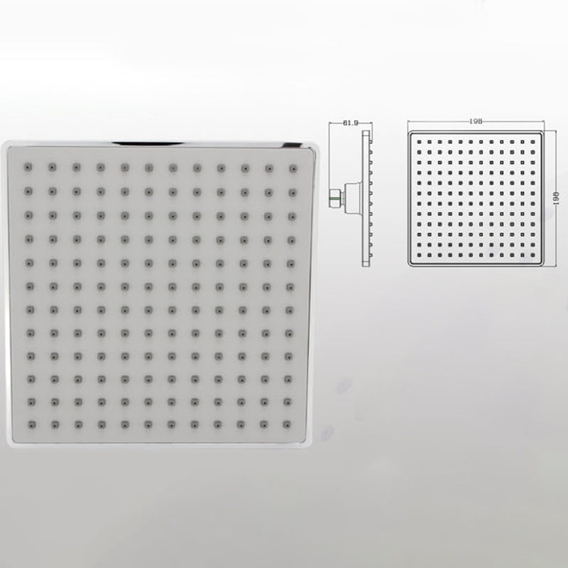 Contemporary Shower Head Combo Fixed Shower Head Chrome Ceiling Mounted Shower Head