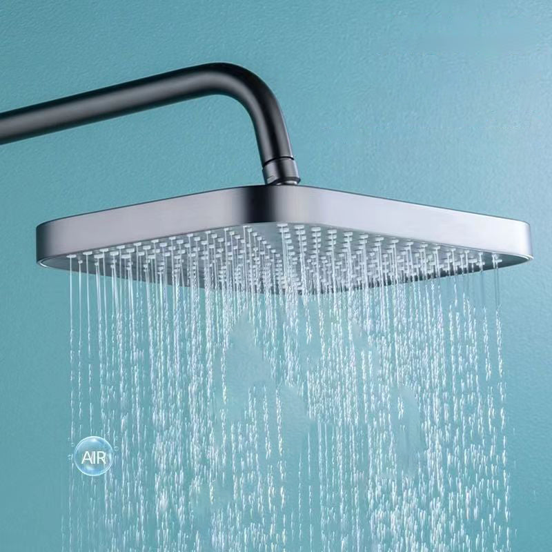 Bathroom Shower System Square Handheld Shower Head Wall Mounted Shower Trim