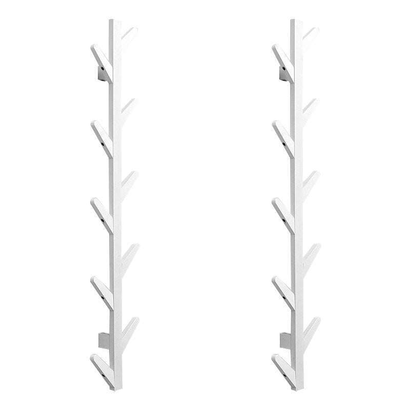 Contemporary Coat Hanger Wall-mounted Wooden Coat Hanger with Hooks