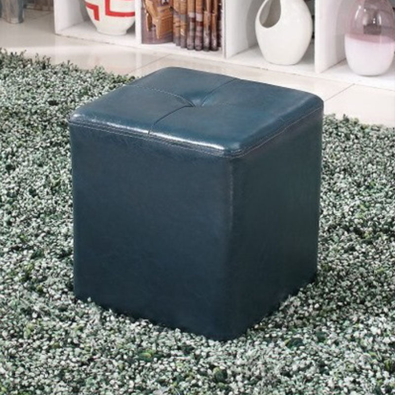 Leather Standard Stool Modern Style Simple Household Square Stool