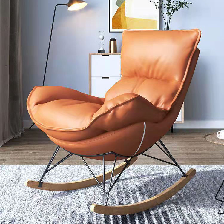 Modern Glider Chair Upholstered Button-Tufted Removable Cushions Rocking Chair