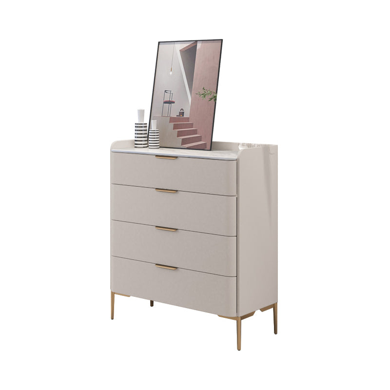 15.6-inch Width Stone Storage Chest Classic Glam Dresser with 4/5 Drawers