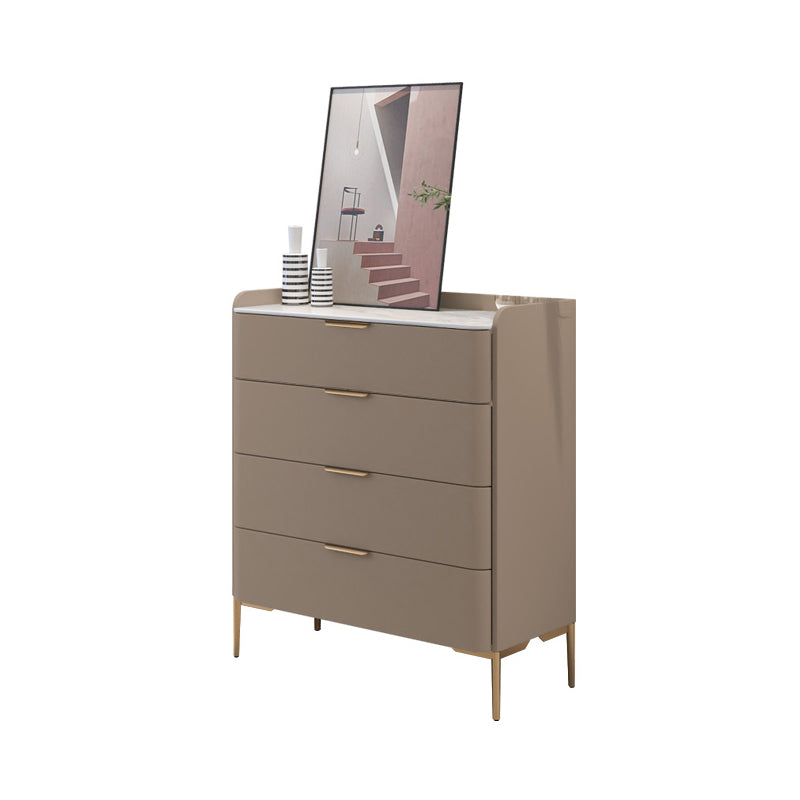 15.6-inch Width Stone Storage Chest Classic Glam Dresser with 4/5 Drawers