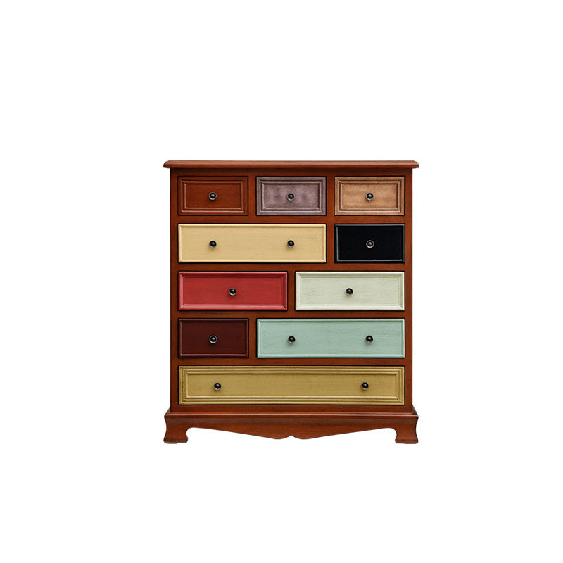 Bedroom Nautical Chest Solid Wood Storage Chest with Drawers
